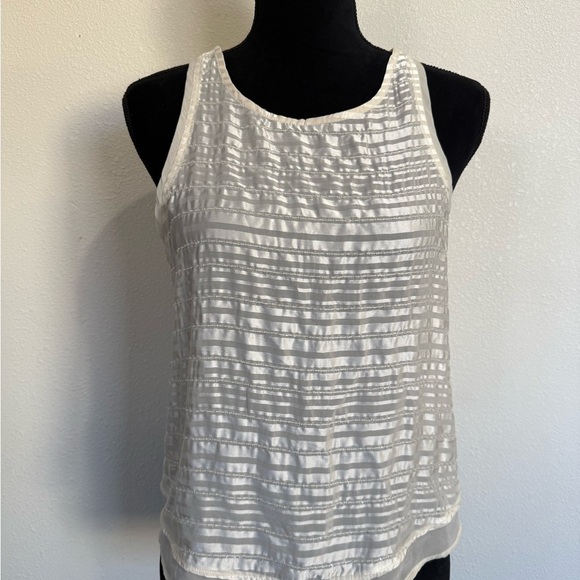 American Eagle Outfitters Cream Textured Tank Top - Picture 7 of 7